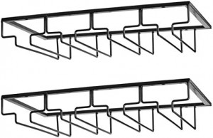 ceiling mount wine Glass Rack with powder coating