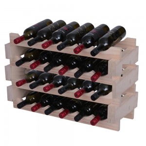 24bottle modular Pine Wine stand
