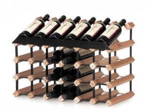 24bottle  pine wood Wine  rack set with classic design