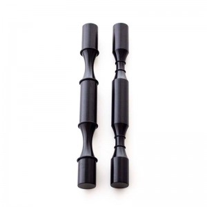 2bottle Al wine pegs with black color