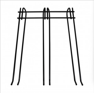 wall mounted wine galss rack with black powder coated