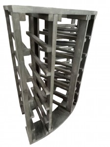 corner wine rack-black with black color