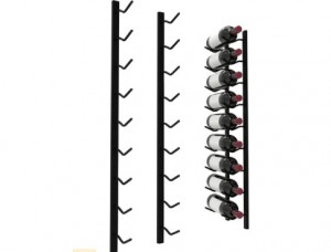 9bottle wall mounted wine rack